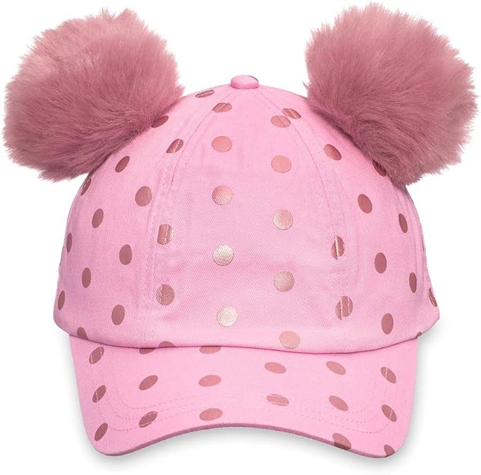 Amazon ディズニー ミニー お耳ポンポンキャップ 帽子 ピンク 水玉 55 59cm レディース 並行輸入品 キャップ 通販