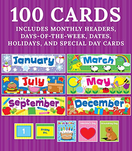 Carson Dellosa Deluxe Calendar Pocket Chart—Childrens Monthly Wall ...