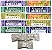 (Pack of 10) Chowards Mint Candies 5 Flavor Sampler Bundle. Violet, Guava, Peppermint, Lemon, Spearmint. Includes Exclusive HolanDeli Mints.