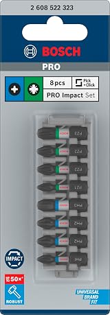 Bosch 8X PRO Impact Mixed Pack 170 x 70 mm Professional Screwdriver Bits view 2
