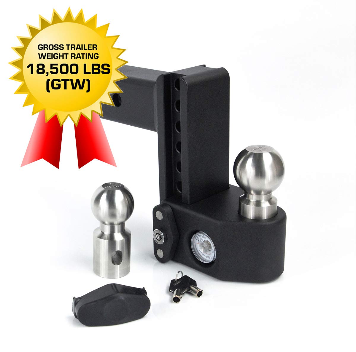 Buy Weigh Safe Adjustable Trailer Hitch Ball 6" Adjustable Drop Hitch