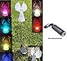 Angel Solar Light with Fiber Optic Wings (Set of 2) with Free LED Keychain Light