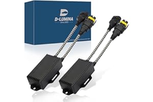 D-Lumina H8 H9 H11 LED Canbus Decoder Anti Flicker Harness, Resistor Decoders Error Free, Adapter Warning Canceller Capacitor, Pack of 2