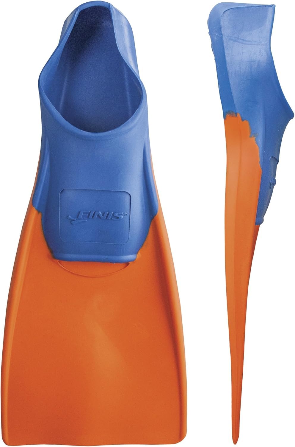 Photo 1 of FINIS Long Floating Fins , Blue/Orange, XXS (Jr. 11-1) (1.05.037.02)