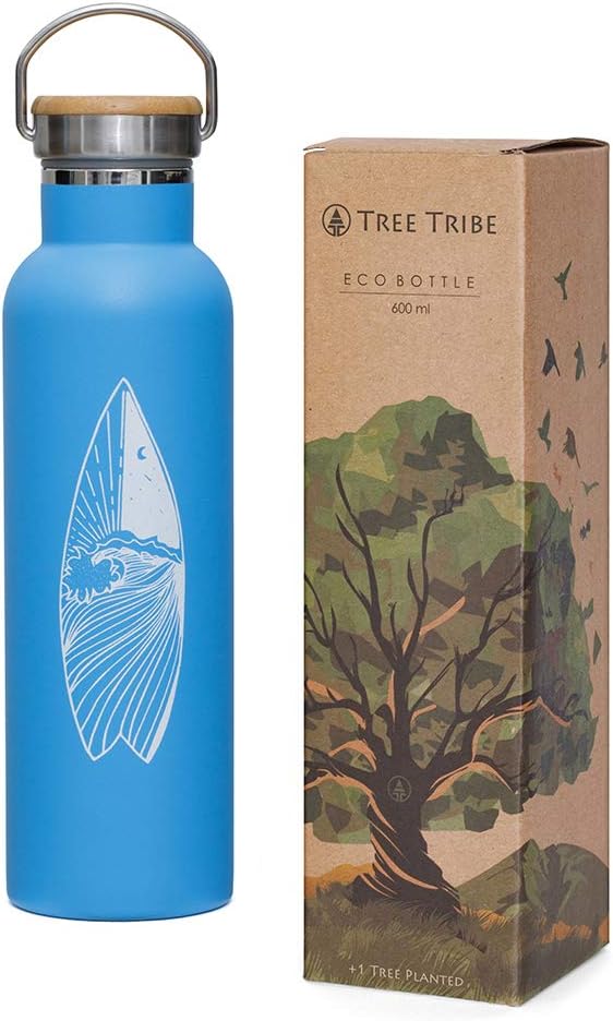 Tree Tribe Stainless Steel Water Bottle - Insulated, Indestructible, Eco Friendly