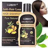Anti-Hair Loss Shampoo, Hair Regrowth Shampoo, Natural Old Ginger Hair Care Shampoo Effective Solution for Hair Thinning & Breakage - Organic Hair Regrowth Products for Men & Women