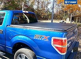 Amazon Com Tyger Auto Black Soft Top T3 Tri Fold Truck Tonneau Cover Tg Bc3f1019 Works With 2009 2014 Ford F 150 Excl Raptor Series Styleside 5 5 Bed For Models Without Utility Track System 5 5