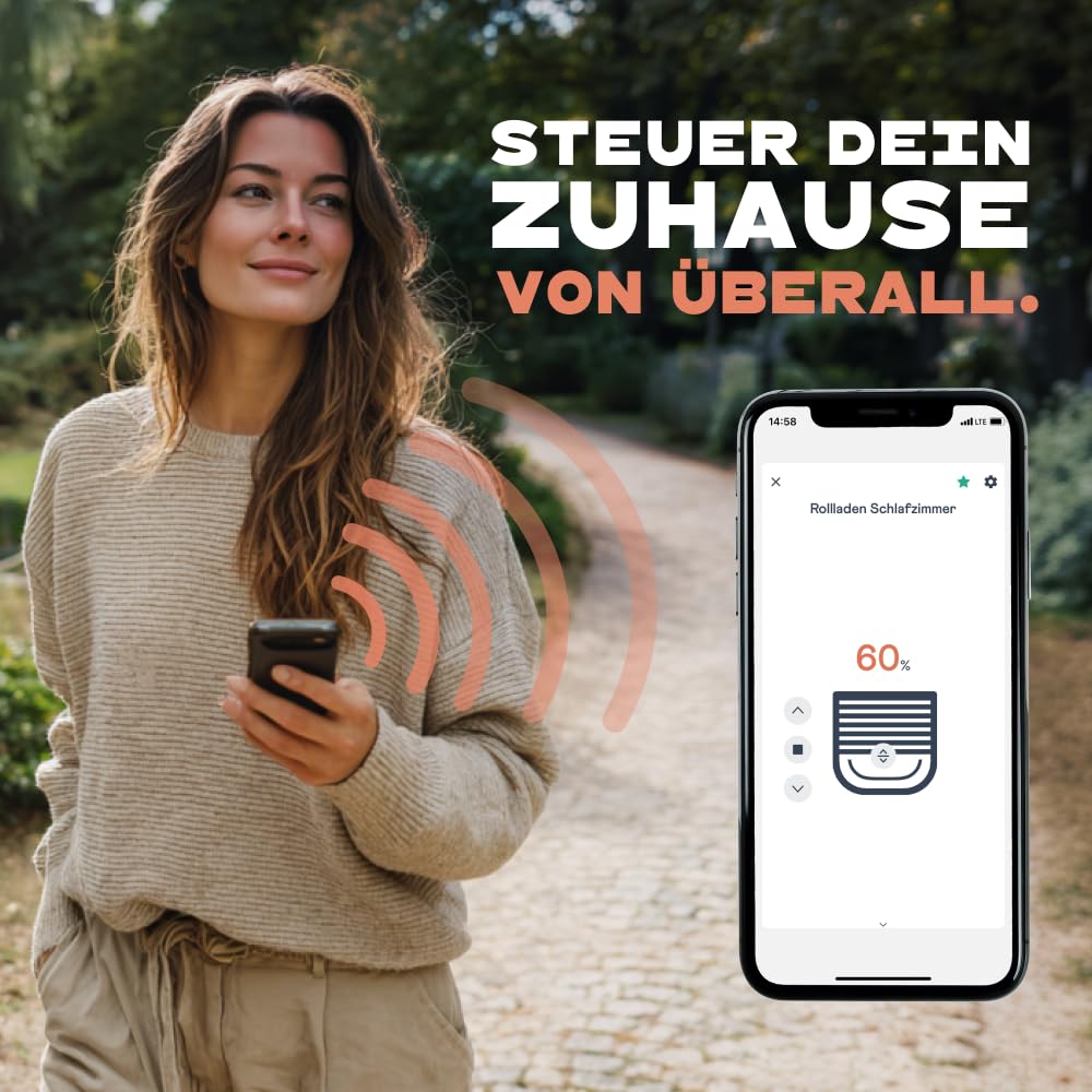 Home Pilot Gateway premium, Smart-Home Zentrale inkl. App; Kompatibel mit Apple Home, Amazon Alexa, Google Assistant; Matter-Bridge, Steuerung für smarte Home Pilot-Geräte (Rollladen, Heizung uvm.) 4