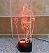 YANGHX 3D illusion Light Kobe Bryant NBA BlackMamba 7 Colors Change FOR 2016 Halloween Christmas Children Table Lamp (Color: Multicolor)