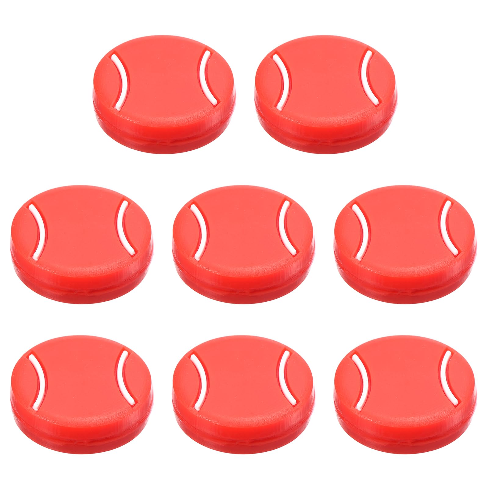 PATIKIL Tennis Racket Vibration Dampener, 8 Pack Tennis Racket Damper Silicone Racket String Shock Damping Absorber for Tennis Racket and String, Red