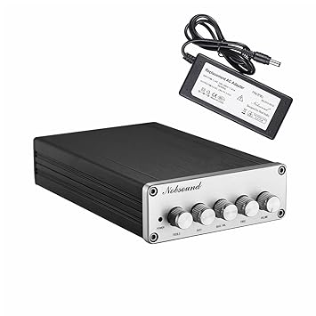 Nobsound HiFi TPA3116D2 2.1 Channel Digital Audio Power Amplifier Stereo Amp 2×50W+100W Subwoofer Treble Bass Independent Adj