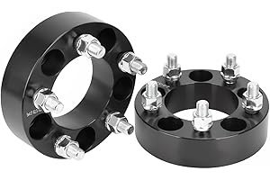 JiiinMiiin 1.5inch (38mm) 5x4.5 Wheel Spacers 5 Lug Wheel Adapters with 82.5mm Bore & 1/2-20 Studs, Fit forJeep Wrangler TJ Y