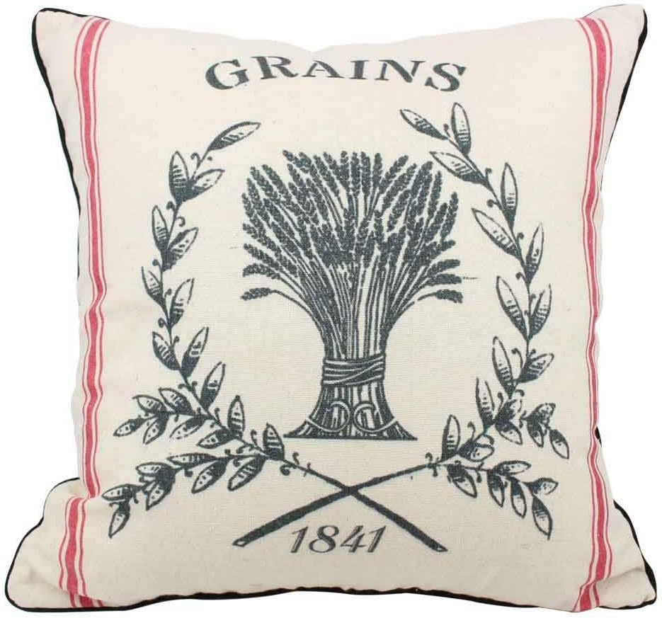 Amazon Com Juniperlab Vintage Farmhouse Grain Sack Cushion Covers