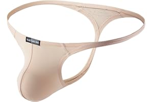 Mens Thong Underwear with Hammock Pouch Stretch Comfort Bulge Enhancement Jockstrap Thongs and G-Strings for Men Sexy