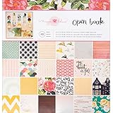 Crate Paper Maggie Holmes Open Book Patterned Paper Pad, 12 by 12-Inch