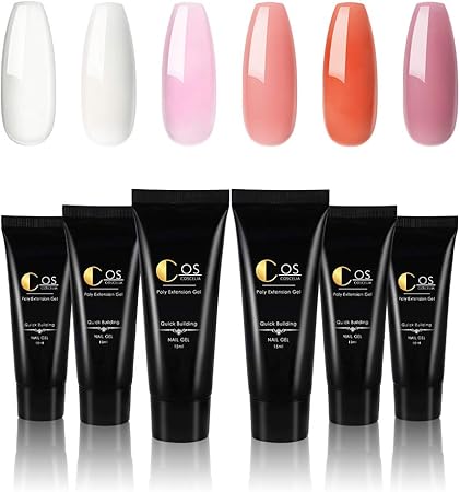 Amazon 6色セット ネイルポリジェルセット セルフネイル キット ポリゲル ジェルネイル カラー 初心者セット Twinkle Store ジェルネイル 通販