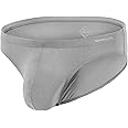 ZONBAILON Men’s Soft Bamboo Viscose Underwear Bulge Contour Pouch Breathable Comfortable Absorbs Sweat Male Briefs Plus Size