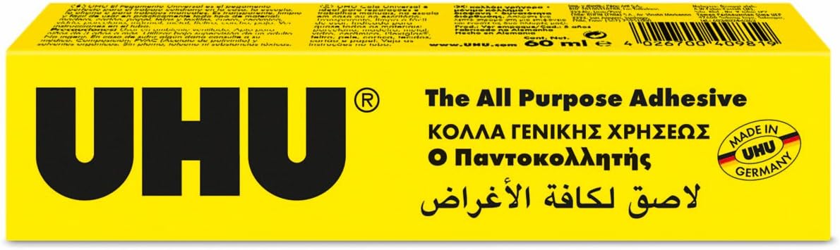 UHU AP 60ML BOX, Clear, 60 ml tube