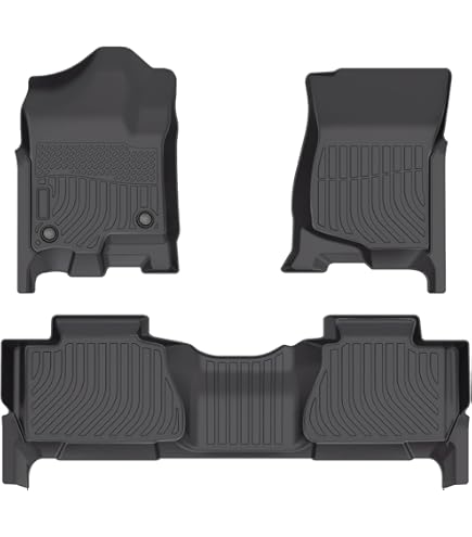 Mixsuper Custom Fit All Weather Floor Mats - For 2007-2014 Cadillac Escalade, Chevy Tahoe, GMC Yukon (1st & 2nd Row)