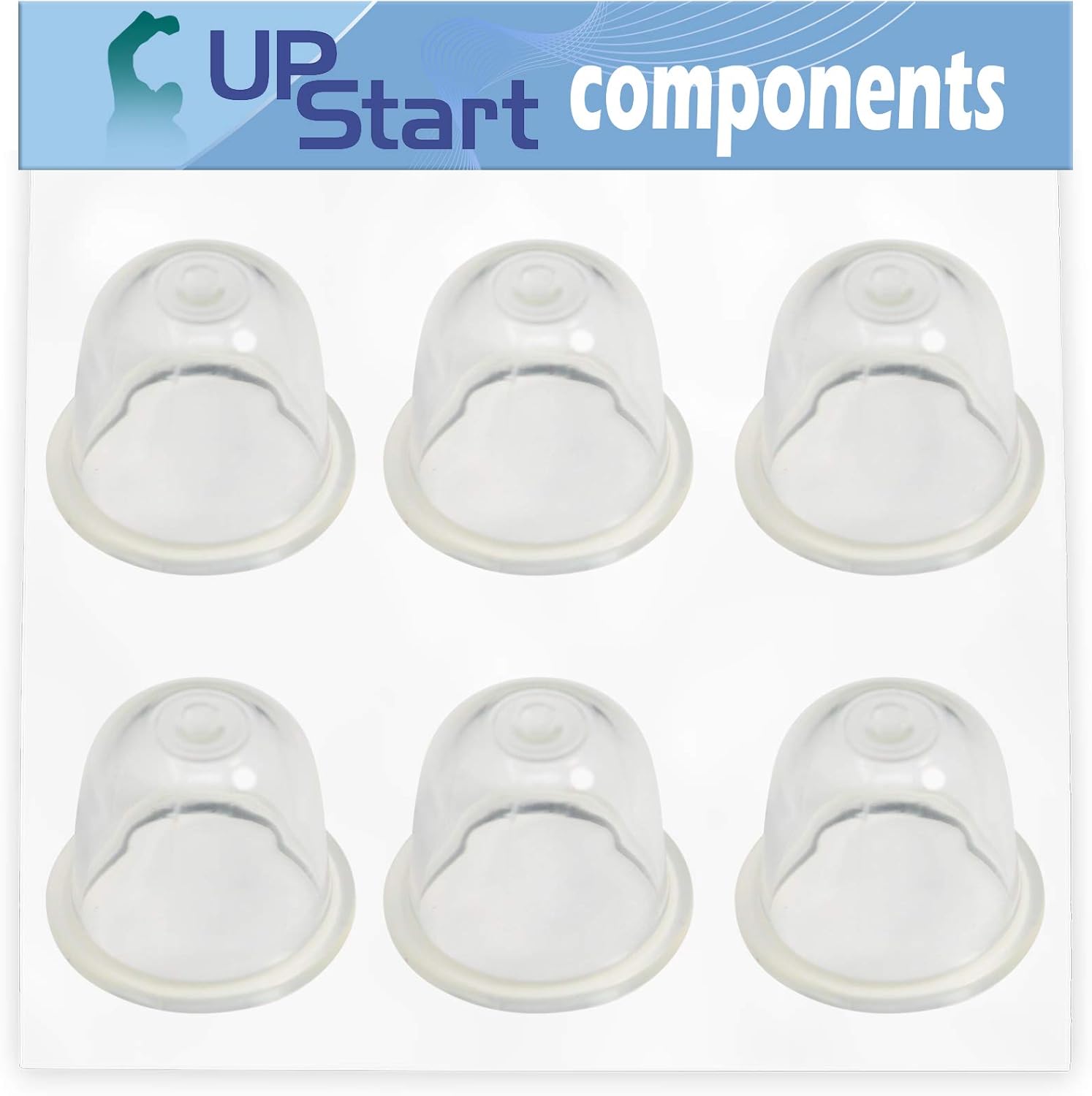 UpStart Components 6-Pack 188-12-1 Primer Bulb Replacement for Shindaiwa EB8520 Backpack Blowers - Compatible with 531002436 12318140630 Purge Bulb