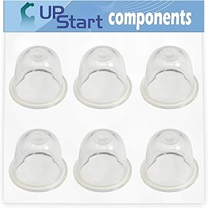 UpStart Components 6-Pack 188-12-1 Primer Bulb Replacement for Shindaiwa EB8520 Backpack Blowers - Compatible with 531002436 12318140630 Purge Bulb