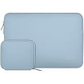 MOSISO Laptop Case 16 inch, 15-15.6 inch Laptop Sleeve Bag Compatible with MacBook Pro 16 inch, HP, Acer, Dell, Lenovo, ASUS Notebook, Neoprene Computer Sleeve Bag with Small Case, Airy Blue