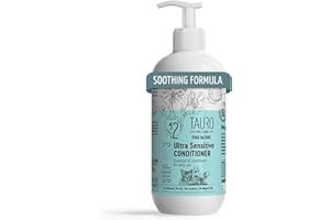 TAURO PROLINE Tauro Pro Line Hypoallergenic Dog Conditioner Allergies & Itching Relief for Dry Skin, Gentle Dog Hair Conditioner Safe for Puppy & Cat (Ultra Sensitive -13.5 Fl Oz)