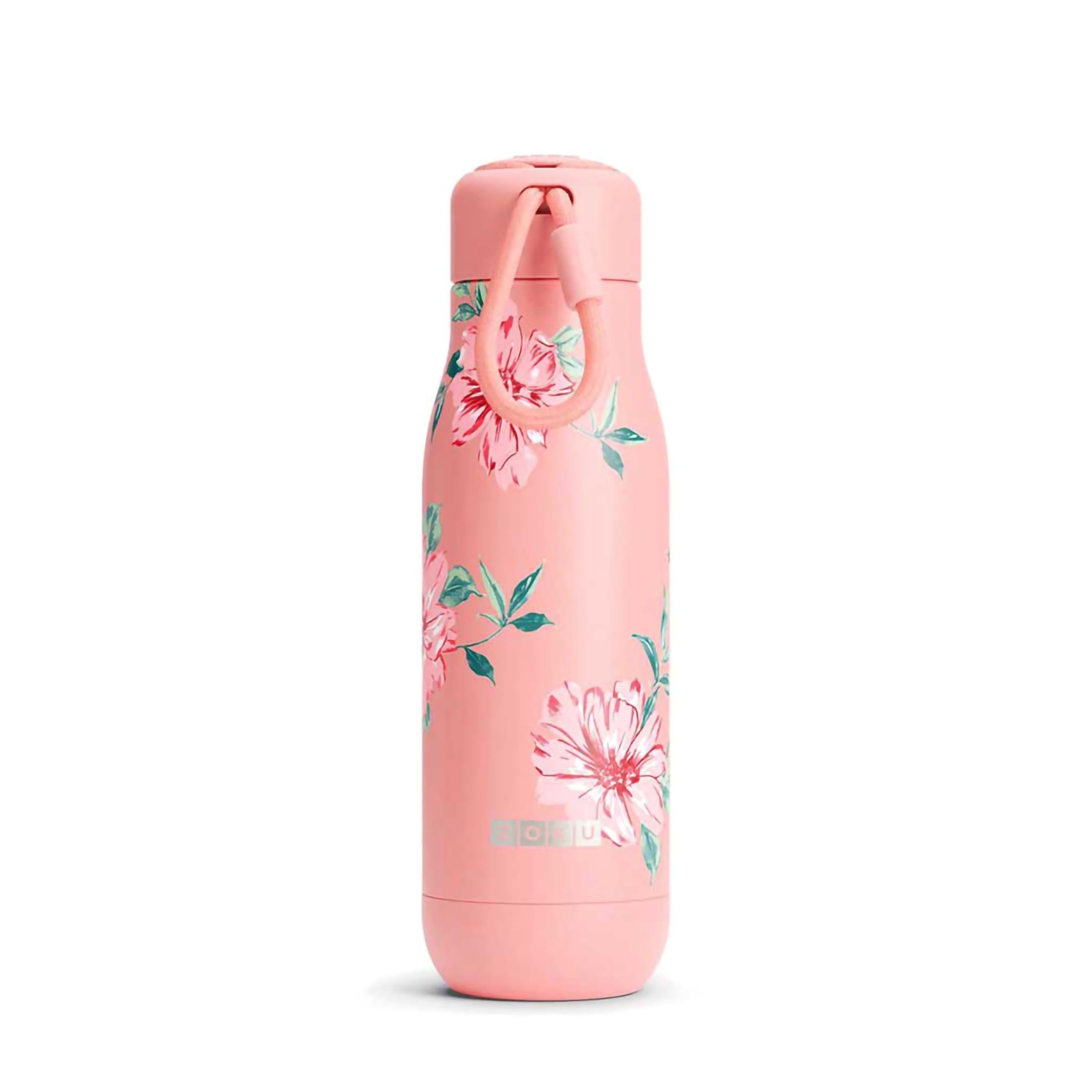 Zoku Stainless Steel Pattern Bottle 0.5L Rose Petal Pink