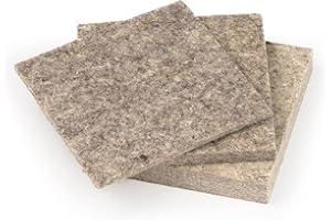 The Felt Store F-3 Industrial Felt Square Sample Bags 3 inch x 3 inch Felt Material in 1/8", 1/4", 1/2" Thickness – 3 Pcs