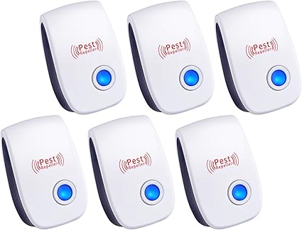 Amazon Com Ultrasonic Pest Repeller Indoor Plug Electronic And Ultrasound Repellent Insects Mice Spiders Mosquitoes Bugs Control 6 Pack Garden Outdoor