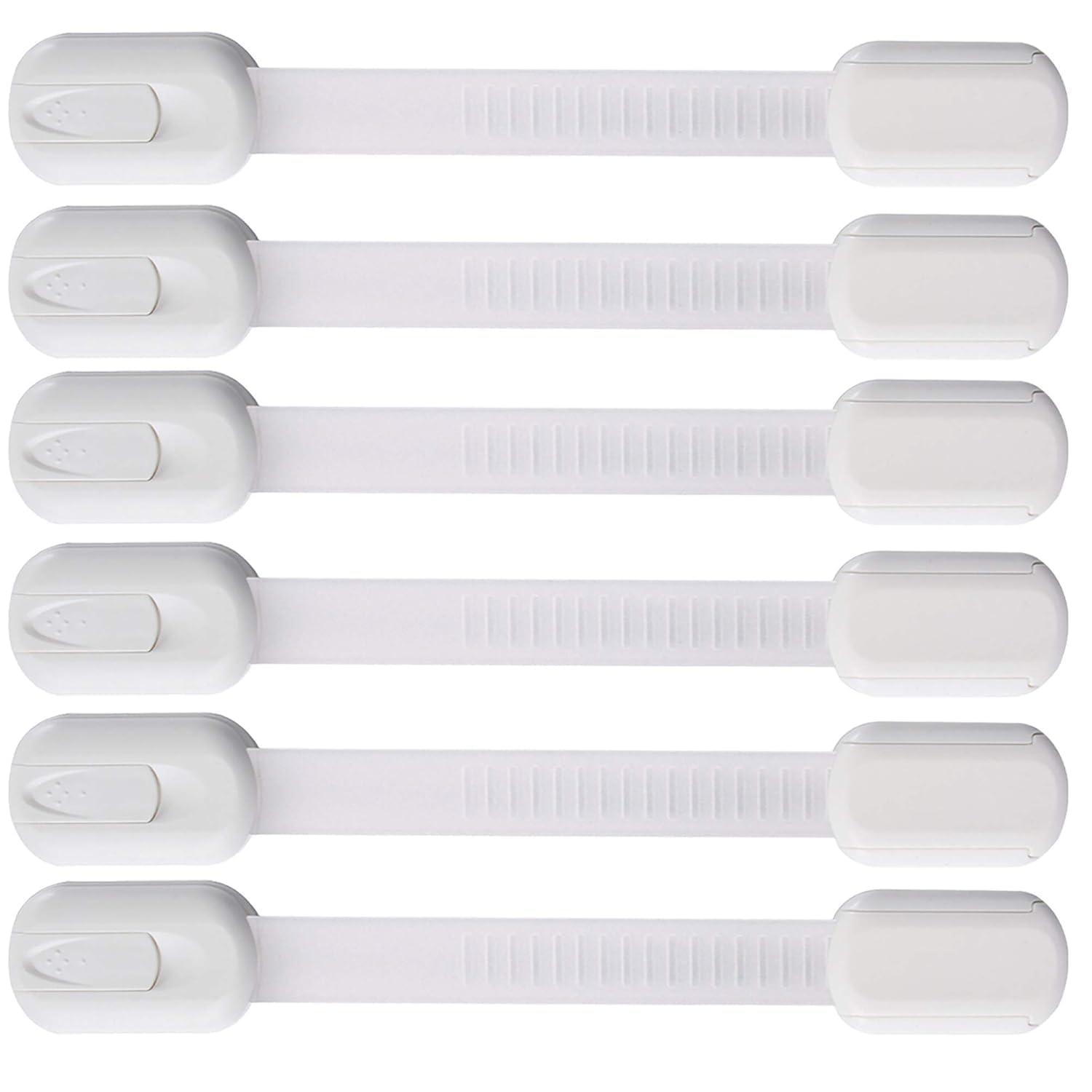 Photo 1 of Eco-Baby Safety Cabinet Proofing for Babies - 3M Adhesive Baby Proofing Straps, Refrigerator Lock Straps, Child Proof Locks for Cabinet, Toilet Seat, Cupboard,Door with Easy Installation (6 Pack)