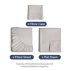 Twin Size 3 Piece Sheet Set - Comfy Breathable