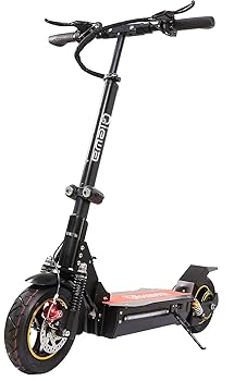 QIEWA Q1Hummer 800Watts 37MPH Electric Scooter with Dual Disk Brakes Max Driving Range Up to 65 Miles,550lbs Max Load Weight with 26Ah 48V Lithium Battery
