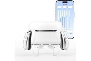 LVEHO OTC Hearing Aids for Seniors Adults, Hearing Aids with Bluetooth, App Control with 4 Sound Modes Digital Hearing Aid, Noise Reduction, Bluetooth Enabled Calls on iOS & Android
