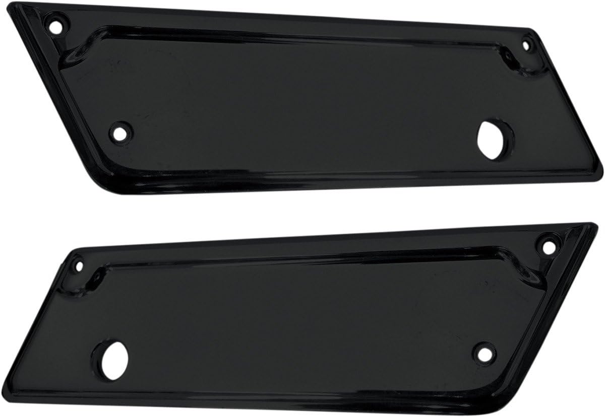 Alloy Art Saddlebag Latch Covers - Black Anodized BLC-2