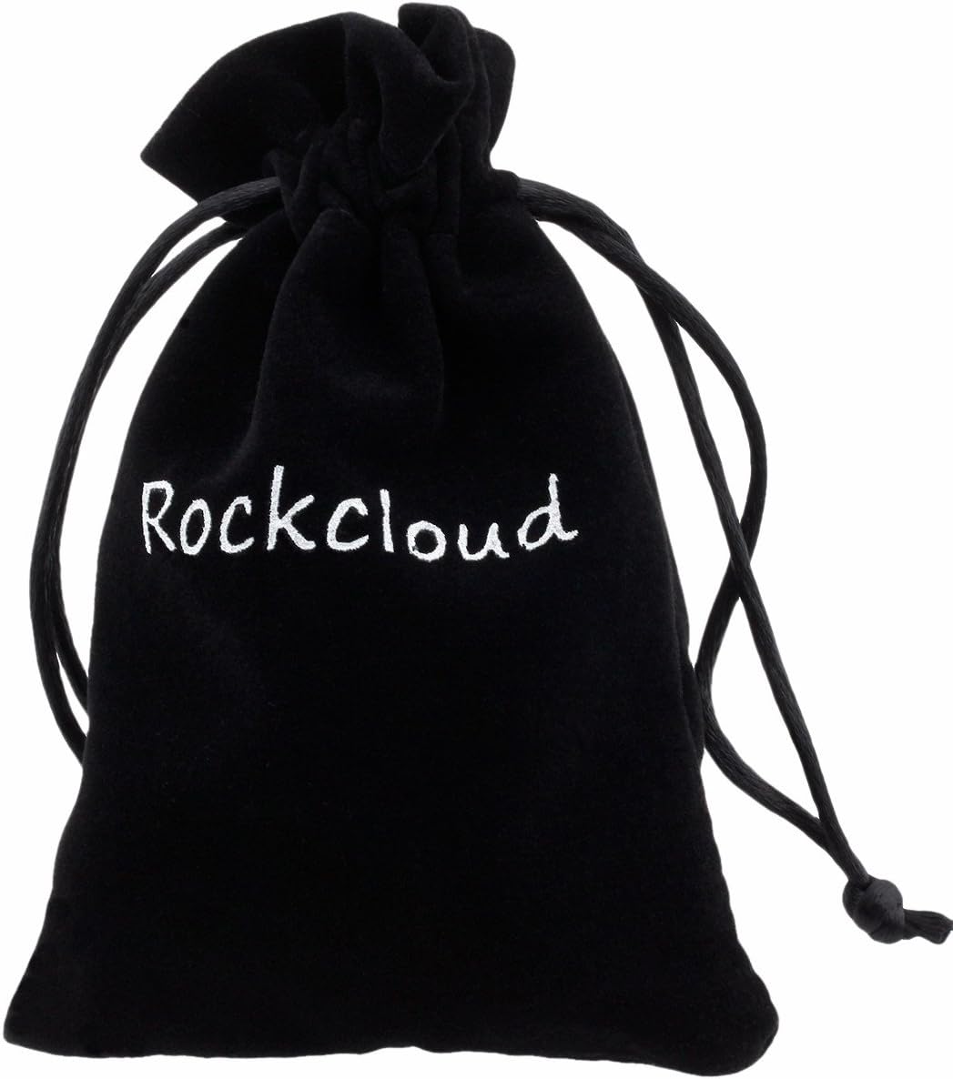 rockcloud Irregular Polished Labradorite Palm Stones Worry Stones Pebble Healing Crystal with Velvet Bag: Home & Kitchen