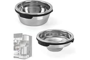 2pcs Single & Double Cup Filter Baskets for Ninja Luxe Cafe ES601 ES701, Pressurized Portafilter Basket with Magnetic Design 
