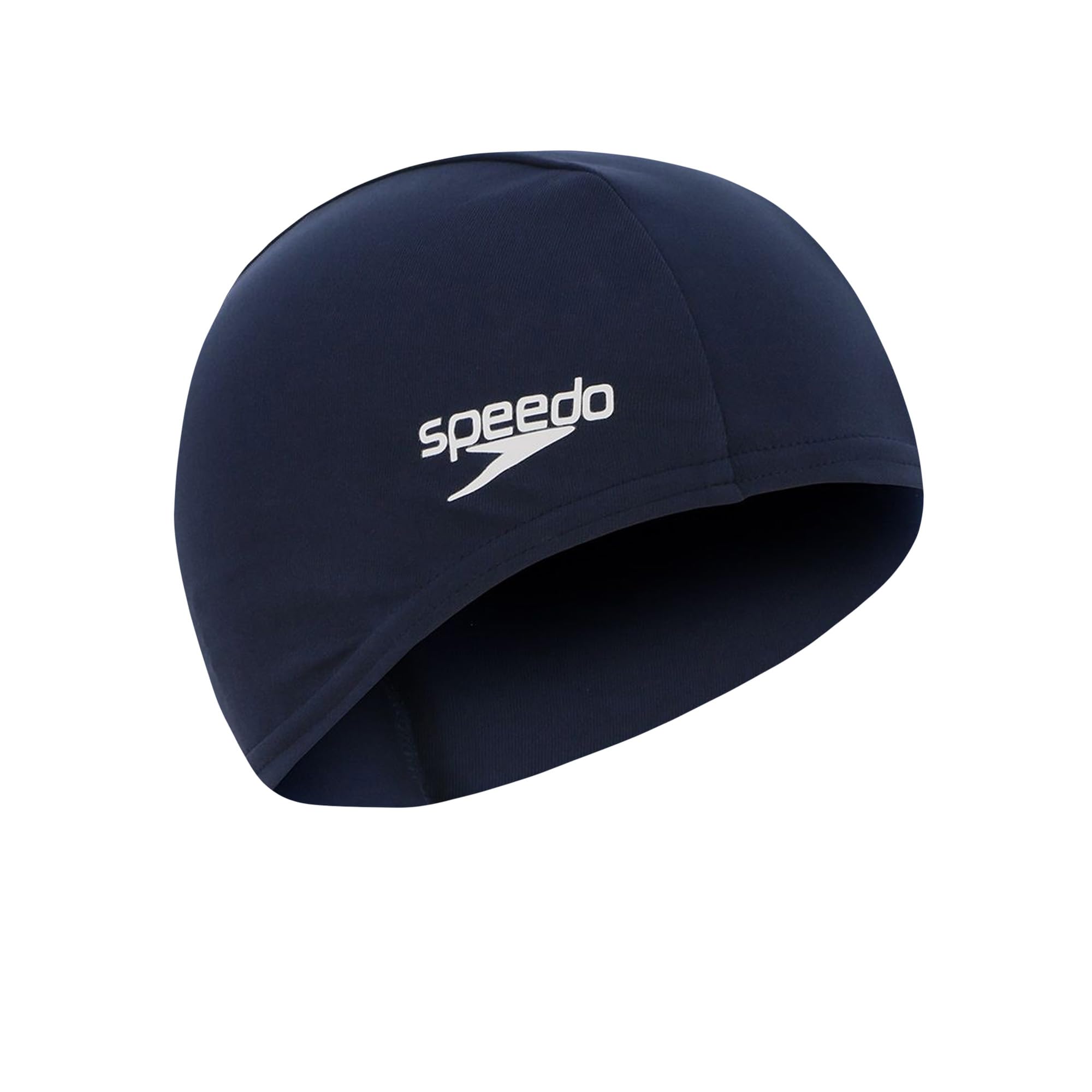 Speedo Unisex-Youth Polyester Swimming Cap | Kids Swim, Black, One Size