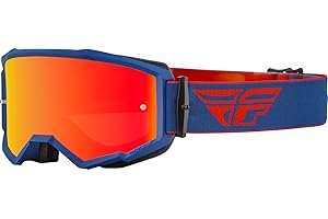 Fly Racing 2022 Zone Goggles (Red/Navy W/Red Mirror/Amber Lens)