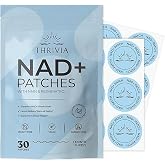 Thrivia NAD+ Patches with NMN &amp; Trans-Resveratrol for Women &amp; Men, 30 Ct