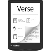 PocketBook Verse E-Readers | Eye-Friendly 6'' E-Ink Carta&trade; HD Touchscreen | Adjustable SMARTlight | Up to 1 Month of Battery Life | WiFi &amp; Memory Card Slot | E-Book Reader in Misty Grey