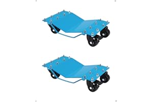 Wheel Dolly Set of 2,Heavy Duty 4000 Lbs Car Dolly,360°Rotational Wheels for Moving Cars, Trucks, Trailers, Motorcycles,Blue