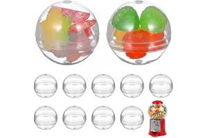 Veemoon 100pcs Vending Machine Capsule Ball, 1.1inch Refillable Clear Ball Plastic Gumball Machine Capsules Bulk Mini Container Easter Basket Stuffers for DIY Craft Supplies Theme Party Store