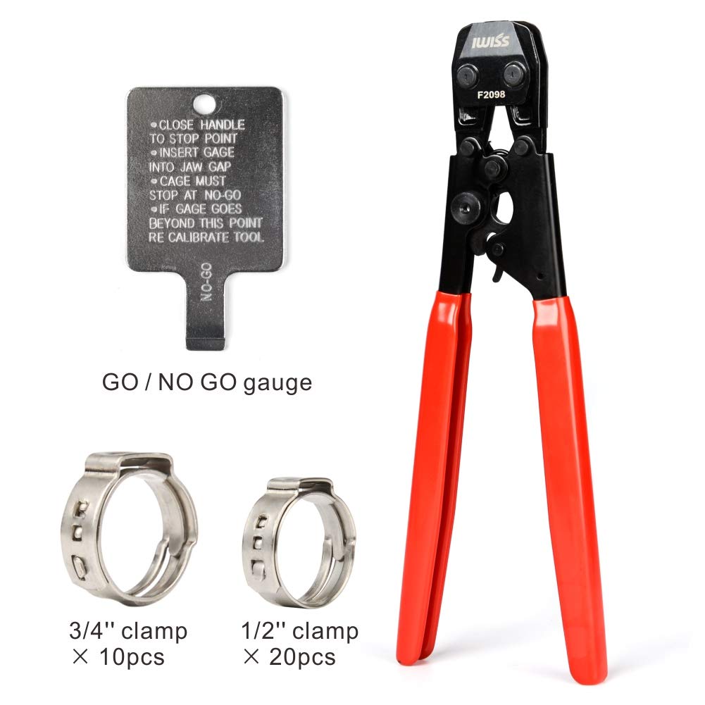 Industrial & Scientific IWISS PEX Cinch Clamp/Ear Hose Clamps Tool for