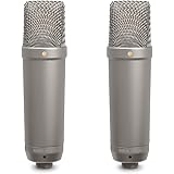 Rode NT1-A-MP Stereo Studio Vocal Cardioid Condenser Microphones, Matched Pair
