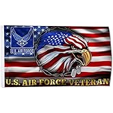 2but U.S. Veteran Flag Veteran Patriotic Eagle Honor American Flags outdoor indoor 3x5ft banner (U.S Air Force)