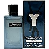 Yves Saint Laurent YSL Y ELIXIR Men Perfume L'ELIXIR Parfum mini splash on SMALL TRAVEL SIZE 7.5 ml / 0.25 Fl oz
