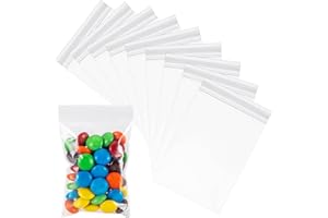 HRX PACKAGE Small Plastic Baggies 2 mil 300pcs, 2 x 3 inch Resealable Clear Zip Top Lock Storage Bags for Pills Jewelry Earring Diamond Painting