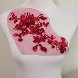 1Pcs Sequins Embroidery Lace Patch Flowers Applique