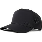 TOP-EX Performance Golf Baseball Hat for Men, Water-Resistant, Laser-Vented | Tri-Guard resists sweat and oil, cool-touch sweatband, side tee loop, shape-retaining curved brim, two sizes fit 22-25 in